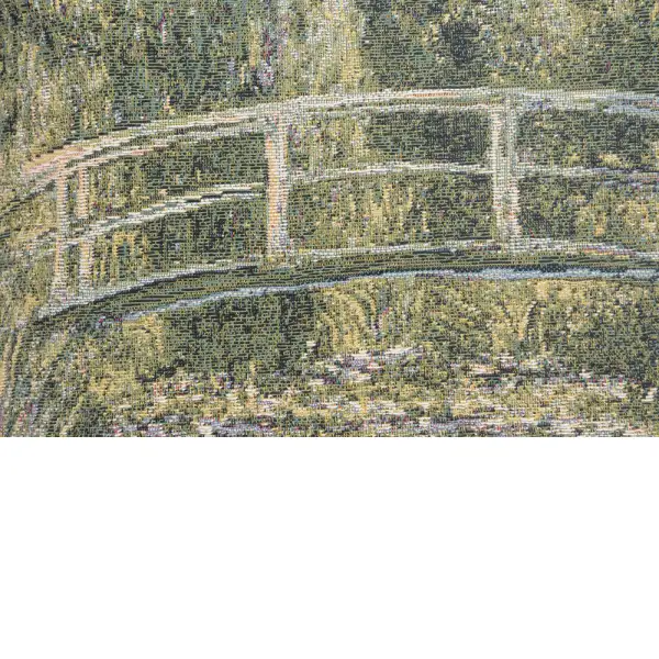 Monet's Bridge at Giverny III Belgian Cushion Cover | Close Up 2