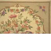 Bouquet Floral Beige Belgian Sofa Pillow Cover | Close Up 3