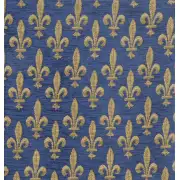 Fleur De Lys Reduit Belgian Cushion Cover - 14 in. x 14 in. SoftCottonChenille by Charlotte Home Furnishings | Close Up 1