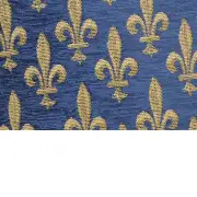 Fleur De Lys Reduit Belgian Cushion Cover - 14 in. x 14 in. SoftCottonChenille by Charlotte Home Furnishings | Close Up 2