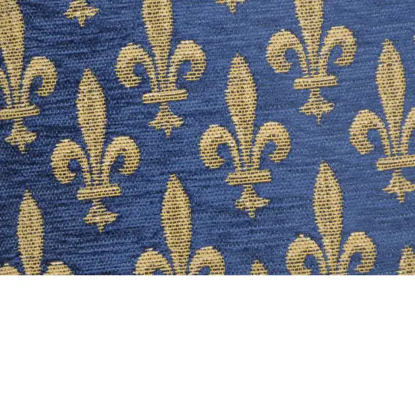 Fleur De Lys Reduit Belgian Cushion Cover - 14 in. x 14 in. SoftCottonChenille by Charlotte Home Furnishings | Close Up 2