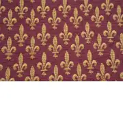 Fleur de Lys Rouge IV Belgian Sofa Pillow Cover | Close Up 3