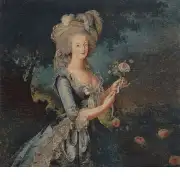 Marie Antoinette In Blue II Belgian Cushion Cover | Close Up 1