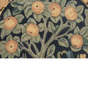 Orange Tree III by William Morris- Perfect Decorative Colorful Cotton Cushion Cover - Woven in Belgium - European Art Design Tapestry Cushion Pillow Case for Sofa Couch