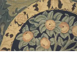 Orange Tree III by William Morris- Perfect Decorative Colorful Cotton Cushion Cover - Woven in Belgium - European Art Design Tapestry Cushion Pillow Case for Sofa Couch