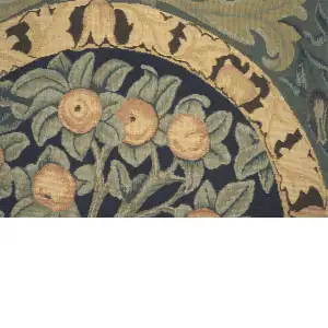 Orange Tree III by William Morris- Perfect Decorative Colorful Cotton Cushion Cover - Woven in Belgium - European Art Design Tapestry Cushion Pillow Case for Sofa Couch