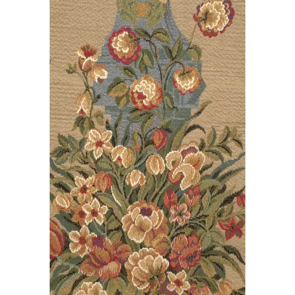 Loggia Columns Belgian Tapestry Wall Hanging - 122 in. x 106 in. Treveria/Cotton/Wool/mercuraise by Jan Baptist Vrients | Close Up 2