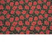 Red Poppies II Belgian Cushion Cover - 18 in. x 18 in. Cotton/Viscose/Polyester by Vincent Van Gogh | Close Up 2