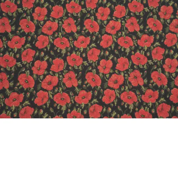 Red Poppies II Belgian Cushion Cover - 18 in. x 18 in. Cotton/Viscose/Polyester by Vincent Van Gogh | Close Up 2