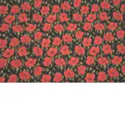 Red Poppies II Belgian Cushion Cover - 18 in. x 18 in. Cotton/Viscose/Polyester by Vincent Van Gogh | Close Up 3