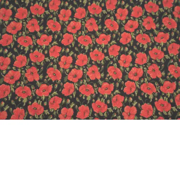 Red Poppies II Belgian Cushion Cover - 18 in. x 18 in. Cotton/Viscose/Polyester by Vincent Van Gogh | Close Up 3