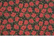 Red Poppies II Belgian Cushion Cover - 18 in. x 18 in. Cotton/Viscose/Polyester by Vincent Van Gogh | Close Up 4