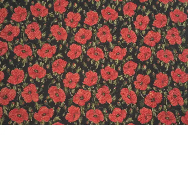 Red Poppies II Belgian Cushion Cover - 18 in. x 18 in. Cotton/Viscose/Polyester by Vincent Van Gogh | Close Up 4