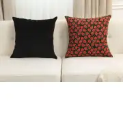 Red Poppies II Belgian Cushion Cover - 18 in. x 18 in. Cotton/Viscose/Polyester by Vincent Van Gogh | Close Up 5
