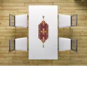 Fleur De Lys Red VI Belgian Table Mat | Life Style 1
