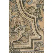 Heraldic Taupe Belgian Tapestry Wall Hanging | Close Up 2