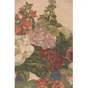 Floral Vase and Fruits Belgian Tapestry Wall Hanging | Close Up 2