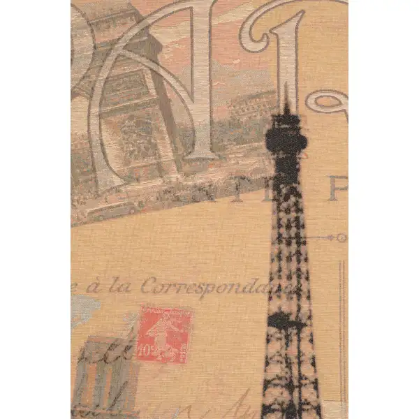 View of Paris French Wall Tapestry | Close Up 1