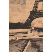 View of Paris French Wall Tapestry | Close Up 2