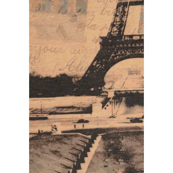 View of Paris French Wall Tapestry | Close Up 2