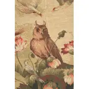 Owl's Paradise Belgian Tapestry Wall Hanging | Close Up 1