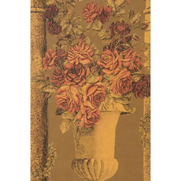 Rose Colonnade Belgian Tapestry Wall Hanging - 35 in. x 51 in. Cotton/Viscose/Polyester/Mercurise by Charlotte Home Furnishings | Close Up 1