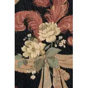 Elegant Floral Scroll II Belgian Tapestry Wall Hanging - 52 in. x 80 in. Cotton/Viscose/Polyester/Mercurise by Jan Brueghel de Velours | Close Up 1