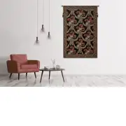 Elegant Floral Scroll II Belgian Tapestry Wall Hanging | Life Style 1