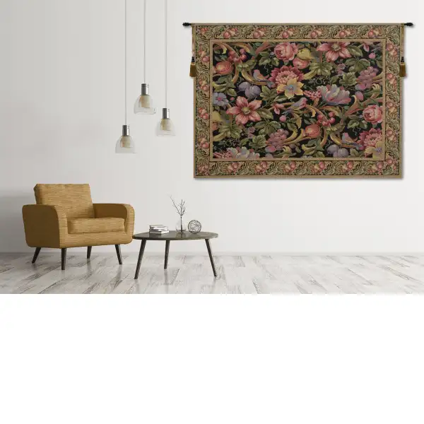 Eve's Floral Paradise Belgian Tapestry Wall Hanging | Life Style 1