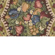 Fruit Medley II Lined Belgian Throw - 58 in. x 58 in. Cotton by William Morris | Close Up 2