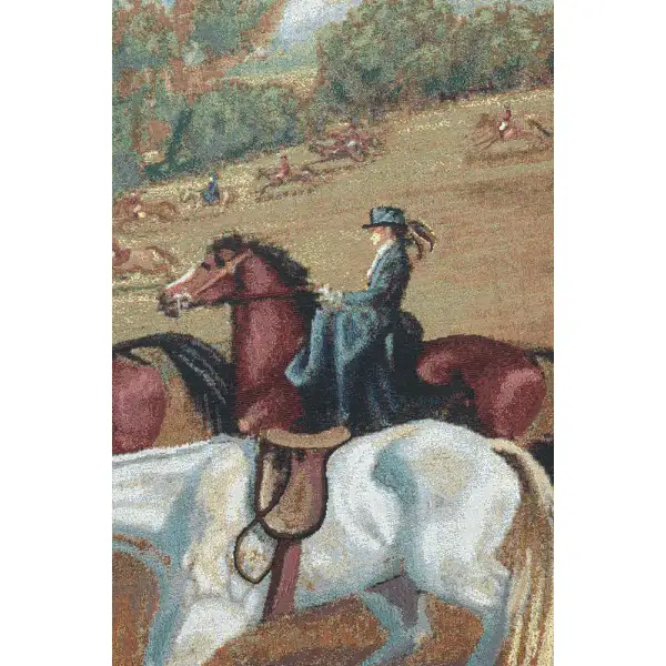 Fox Hunt Fiasco Tapestry Wall Hanging | Close Up 2