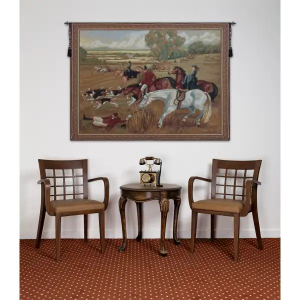 Fox Hunt Fiasco Tapestry Wall Hanging | Life Style 1