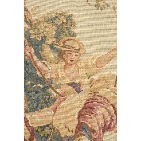 Swing V Belgian Tapestry Wall Hanging - 52 in. x 66 in. Cotton/Viscose/Polyester by Jean-Baptiste Huet | Close Up 1