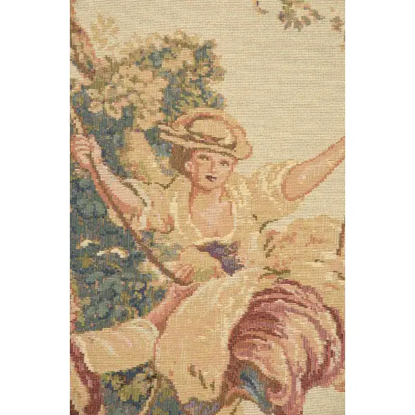 Swing V Belgian Tapestry Wall Hanging | Close Up 1