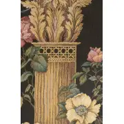 Corinthian Columns Black  Belgian Tapestry Wall Hanging | Close Up 1