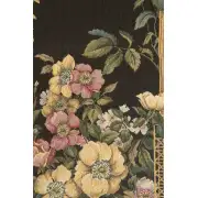 Corinthian Columns Black  Belgian Tapestry Wall Hanging | Close Up 2