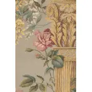 Corinthian Columns Blue  Belgian Tapestry Wall Hanging | Close Up 1