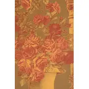 Rose Colonnade Red Belgian Tapestry | Close Up 1