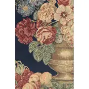 Vase on Blue Mini European Tapestry | Close Up 1