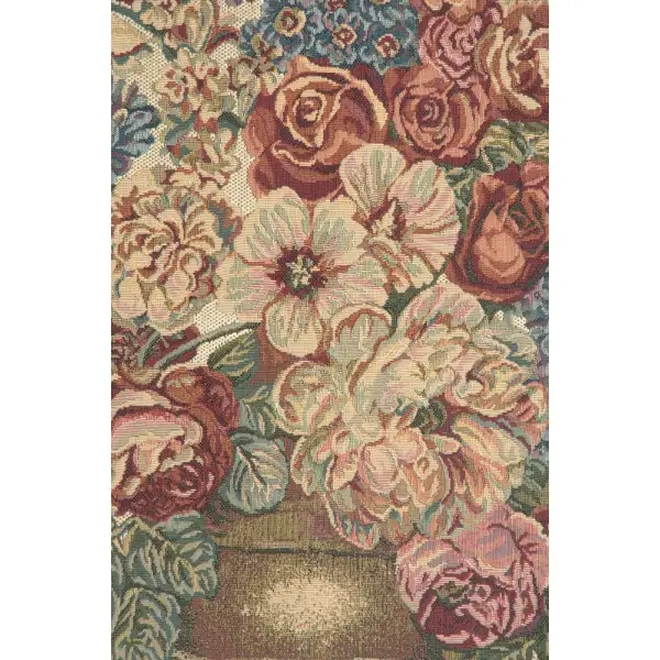 Vase on Beige Mini European Tapestry | Close Up 1