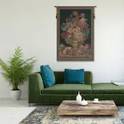 Vase on Green Mini European Tapestry | Life Style 1