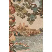 Verdure Castle Landscape Left European Tapestry | Close Up 1