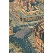 The Coliseum Rome Italian Tapestry - 54 in. x 38 in. Cotton/Viscose/Polyester by Alberto Passini | Close Up 1