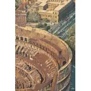 The Coliseum Rome Italian Tapestry - 54 in. x 38 in. Cotton/Viscose/Polyester by Alberto Passini | Close Up 2