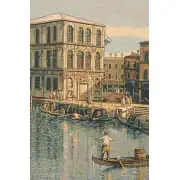 The Rialto Bridge Grand Canal Italian Tapestry - 54 in. x 38 in. Cotton/Viscose/Polyester by Alberto Passini | Close Up 2