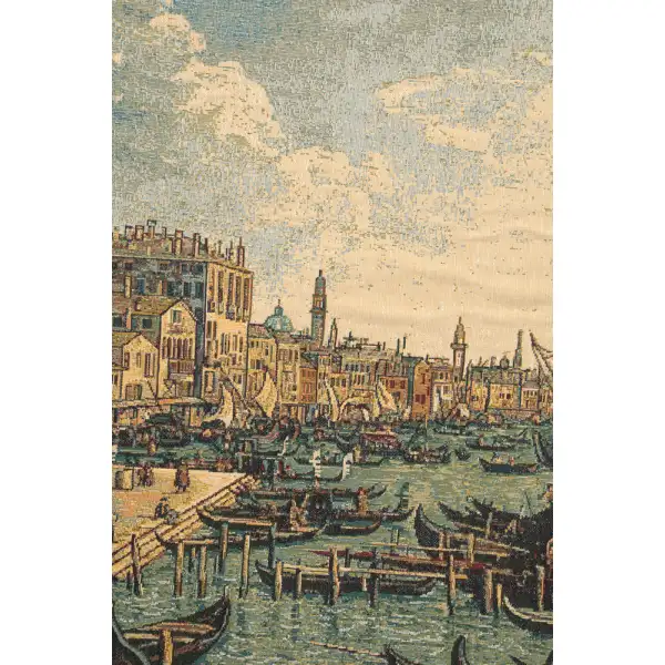 Riva Degli Schiavoni Italian Tapestry - 54 in. x 38 in. Cotton/Viscose/Polyester by Alberto Passini | Close Up 2