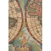 Antique Map I Italian Tapestry - 42 in. x 24 in. Cotton/Viscose/Polyester by Charlotte Home Furnishings | Close Up 2