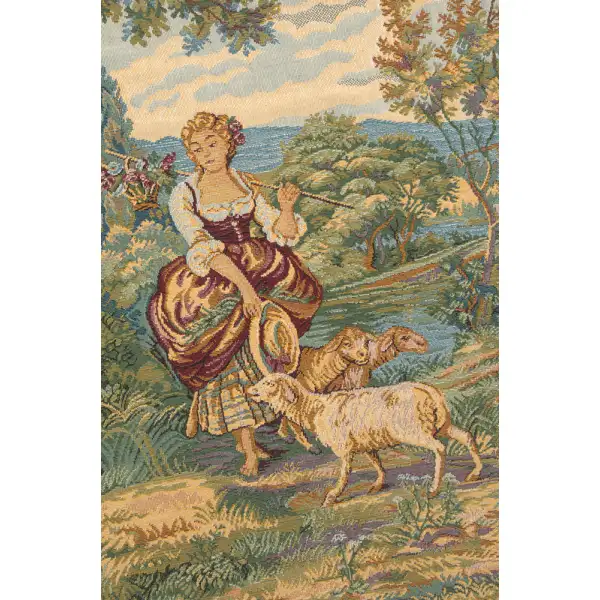 Minuetto Grande Italian Tapestry - 64 in. x 26 in. Cotton/Polyester/Viscose by Francois Boucher | Close Up 2