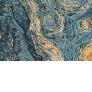 Van Gogh's Starry Night Small Belgian Cushion Cover - 14 in. x 14 in. Cotton/Viscose/Polyester by Vincent Van Gogh | Close Up 2