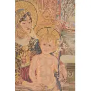 Madonna And Child Seated Belgian Tapestry Wall Hanging - 29 in. x 51 in. Cotton by Charlotte Home Furnishings | Close Up 1